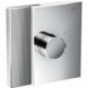 Set finition mitigeur thermostatique encastré haut débit, coupe diamant chroméé