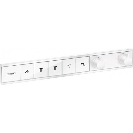 Module thermostatique RainSelect encastréavec 5 fonctions blanc mat