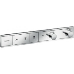 Module thermostatique RainSelect encastréavec 4 fonctions chroméé