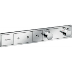 Module thermostatique RainSelect encastréavec 3 fonctions chroméé