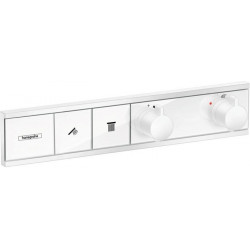 Module thermostatique RainSelect encastréavec 2 fonctions blanc mat