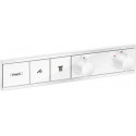 Module thermostatique RainSelect encastréavec 2 fonctions blanc mat
