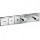 Module thermostatique RainSelect encastréavec 2 fonctions chroméé