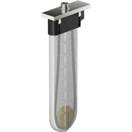 Set de finition sBox square pour support de douchette sur bord de baignoire chromé 