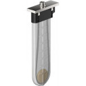 Set de finition sBox square pour support de douchette sur bord de baignoire chromé 