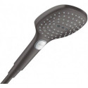 Douchette 120 3jet noir chromé brossé