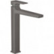 mitigeur de lavabo 260 poignée manette, bonde Push-Open noir chromé brossé