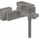 mitigeur bain/douche noir chromé brossé