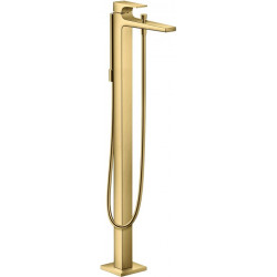 mitigeur bain/douche, set de finition, poignée manette aspect doré poli