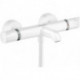 mitigeur Thermostatique bain/douche blanc mat