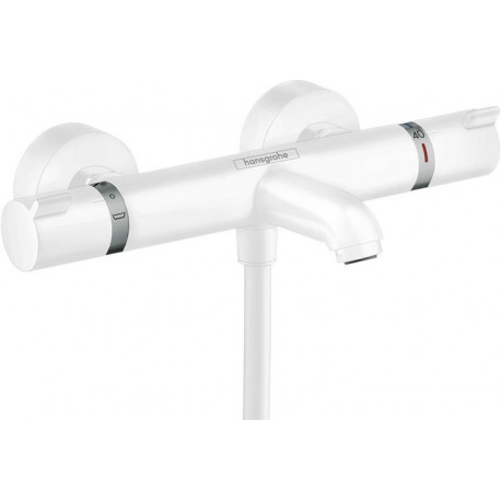 mitigeur Thermostatique bain/douche blanc mat
