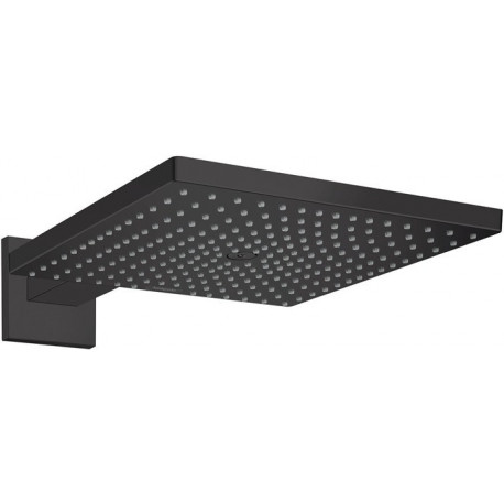 Douche de tête 300 Air 1jet avec bras de douche 390 mm noir mat