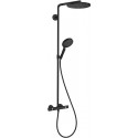 Colonne de douche 240 1jet PowderRain noir mat