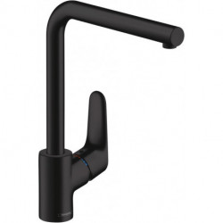 mitigeur de cuisine 280, 1 jet noir mat