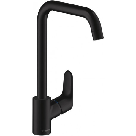 mitigeur de cuisine 260, 1 jet noir mat