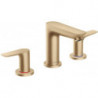 Mélongeur de lavabo 150, 3 trou s,avec tirette et vidage bronze brossé