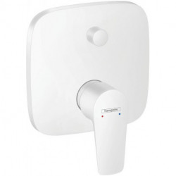 Set de finition pour mitigeur bain/douche encastré blanc mat