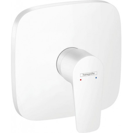 Set de finition pour mitigeur douche encastré blanc mat