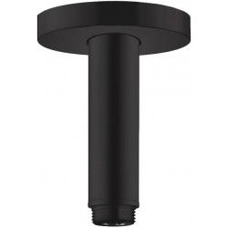 Bras de douche S 100 mm plafond M 1/2noir mat
