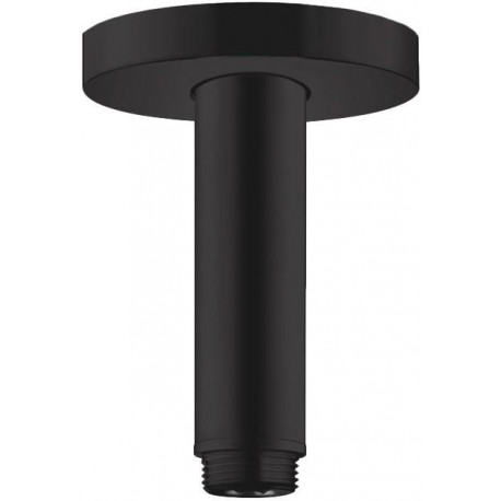 Bras de douche S 100 mm plafond M 1/2noir mat