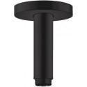 Bras de douche S 100 mm plafond M 1/2noir mat