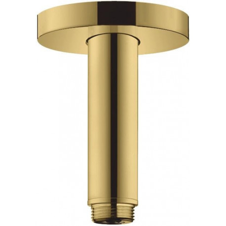 Bras de douche S 100 mm plafond M 1/2aspect doré poli