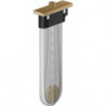 Set finition square pour support douchette sur bord de baignoire bronze brossé