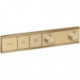 Module thermostatique RainSelect encastréavec 2 fonctions bronze brossé