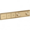 Module thermostatique RainSelect encastréavec 2 fonctions bronze brossé
