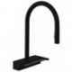 mitigeur de cuisine 170,avec douchette extractible 3 jets, sBox noir mat