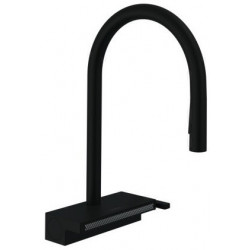 mitigeur de cuisine 170,avec douchette extractible 3 jets, sBox noir mat