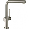 mitigeur de cuisine 270, 1 jet aspect acier inox