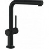 mitigeur de cuisine 270,avec douchette extractible 1 jet, sBox noir mat