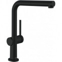 mitigeur de cuisine 270,avec douchette extractible 1 jet noir mat