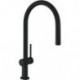 mitigeur de cuisine 210,avec douchette extractible 1 jet noir mat