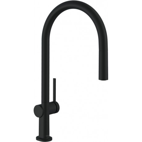 mitigeur de cuisine 210,avec douchette extractible 1 jet noir mat