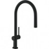 mitigeur de cuisine 210,avec douchette extractible 1 jet noir mat
