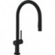 mitigeur de cuisine 210,avec douchette extractible 2 jets noir mat