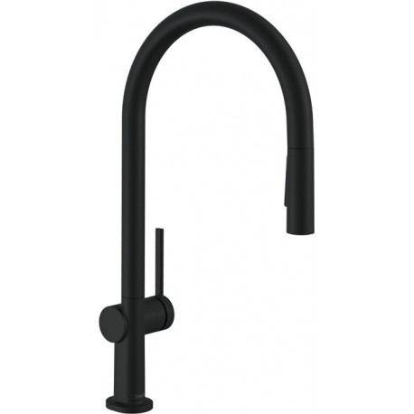 mitigeur de cuisine 210,avec douchette extractible 2 jets noir mat