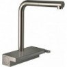 mitigeur cuisine 250,avec douchette extractible 2 jets, sBox aspect acier inox