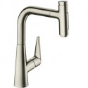 mitigeur de cuisine 220avec douchette extractible aspect acier inox