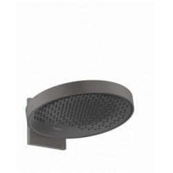 tête de douche 360 1jetavec bras de douche noir chromé brossé