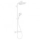 Showerpipe 280 1jetavec mitigeur thermostatique blanc mat