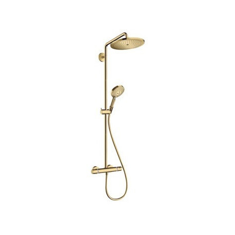 Showerpipe 280 1jet 9l/minavec mitigeur thermostatique aspect doré poli