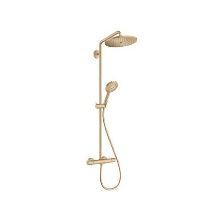 Showerpipe 280 1jet 9l/minavec mitigeur thermostatique bronze brossé
