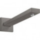 Bras de douche Square 38,9 cm noir chromé brossé