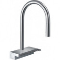 mitigeur de cuisine 170,avec douchette extractible 2 jets chroméé
