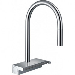 Robinet 170 Aquno Select M81 Spray extractible 3jet noir mat