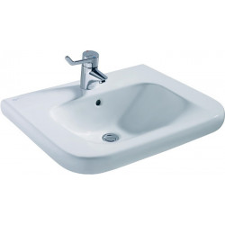 Lavabo CONTOUR 21 accessible en fauteuil roulant 600 x 555 x 175 mm blanc IDEAL STANDARD