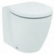 Abattant WC CONNECT avec couvercle, charnières en acier inoxydable à fermeture amortie blanc IDEAL STANDARD